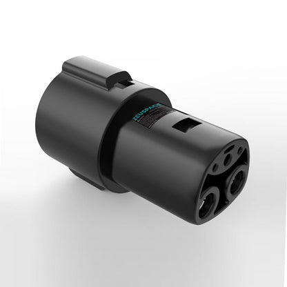 【Tesla Only】 ZEUSPACE J1772 to Tesla Charger Adapter - Ideal Tesla Accessory for 80A/240V/AC Fast Charging of Model S/3/X/Y, Compatible with J1772 Charger Stations (Level 1/2) - Secure Lock Feature